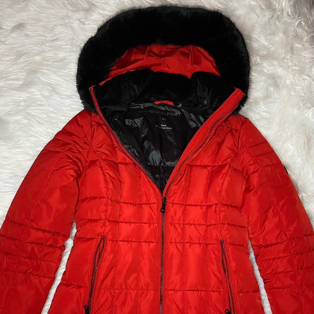 Calvin Klein winter coat with detachable hood